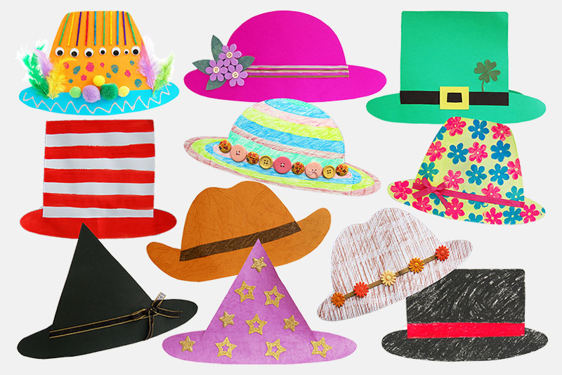 Paper hat templates free printable templates coloring pages