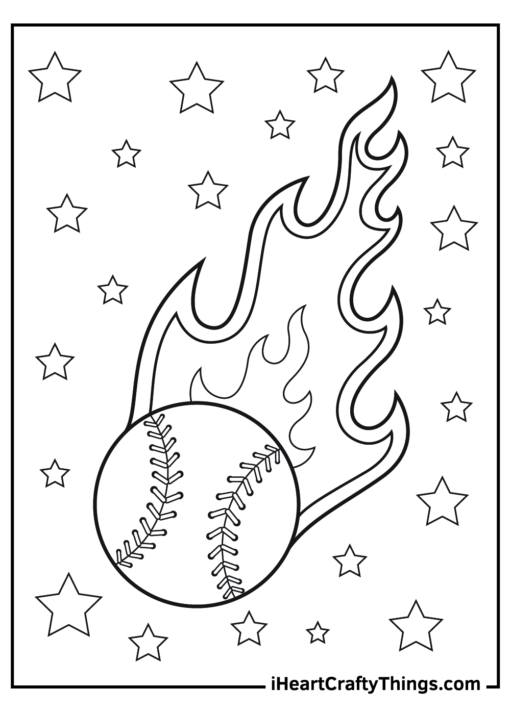 Baseball coloring pages free printables