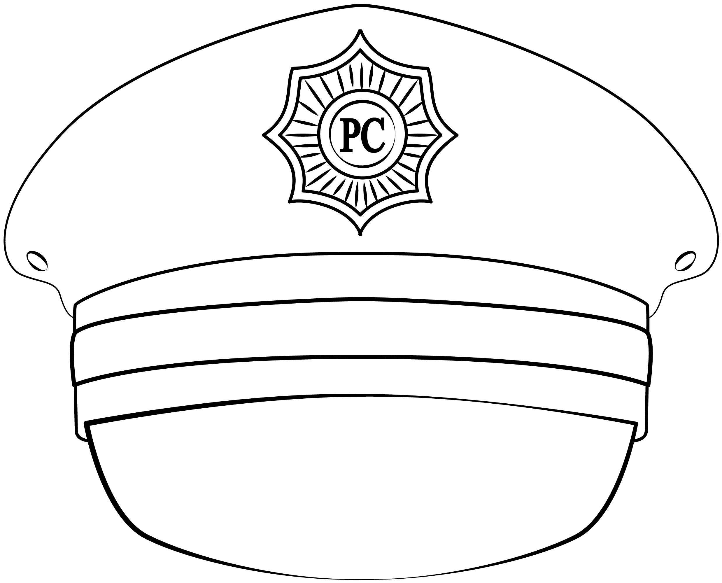 Police hat printable template free printable papercraft templates