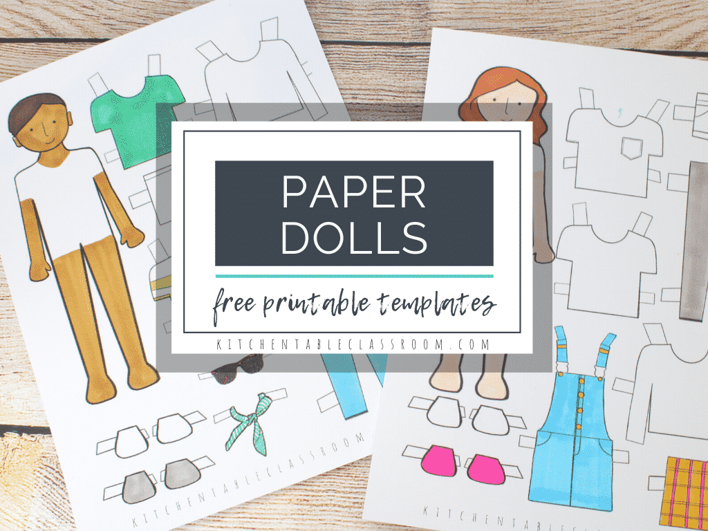 Printable paper doll templates