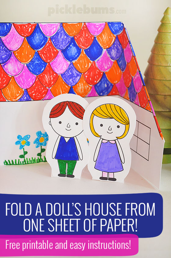 Make a paper dolls house