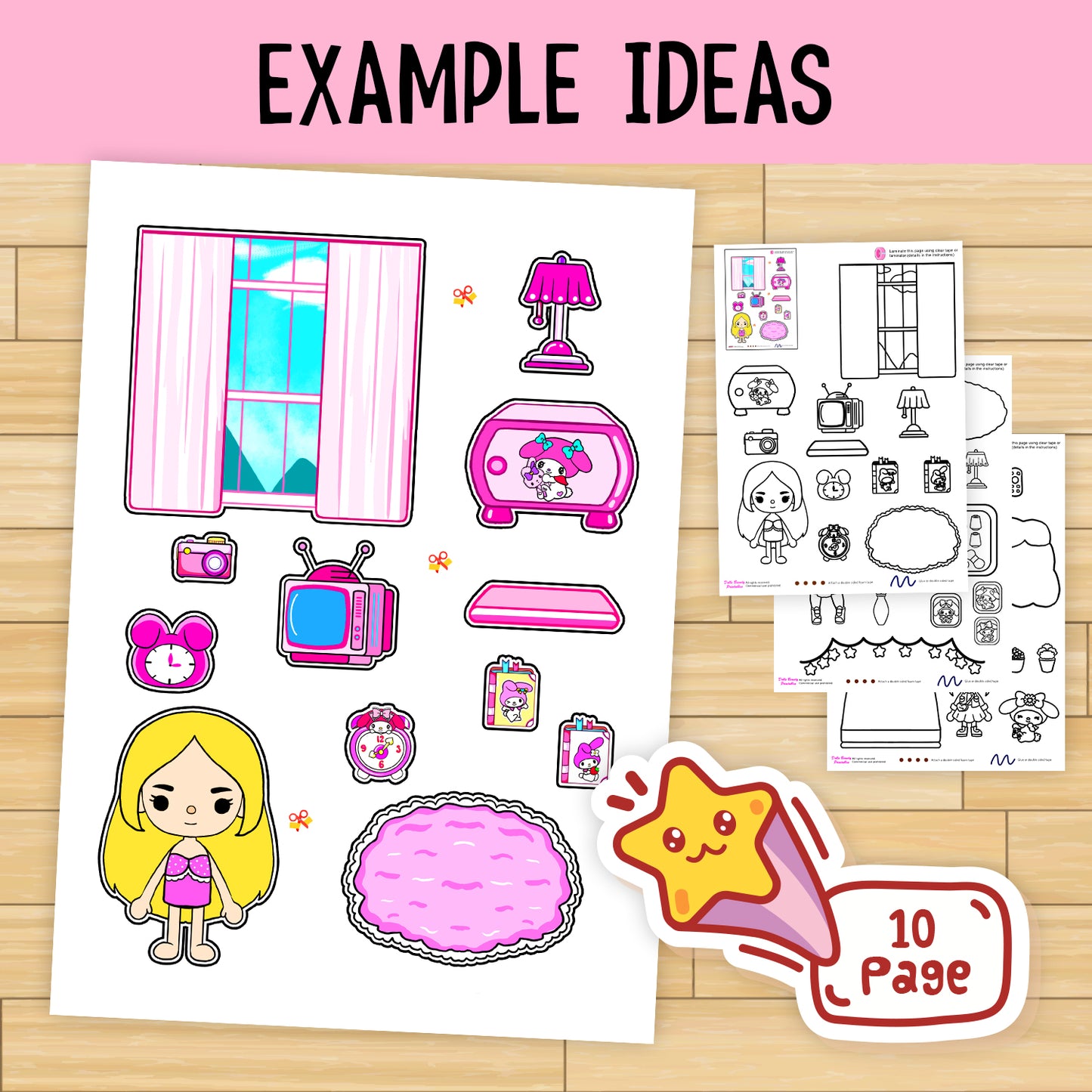 Color toca boca paper doll and clothes ð toca boca papercraft col â woa doll craft