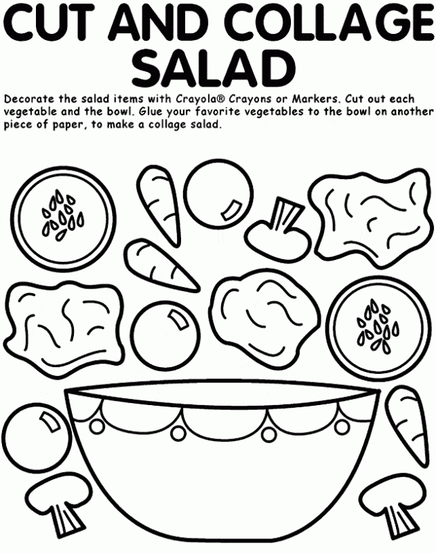 Free printable nutrition coloring pages for kids