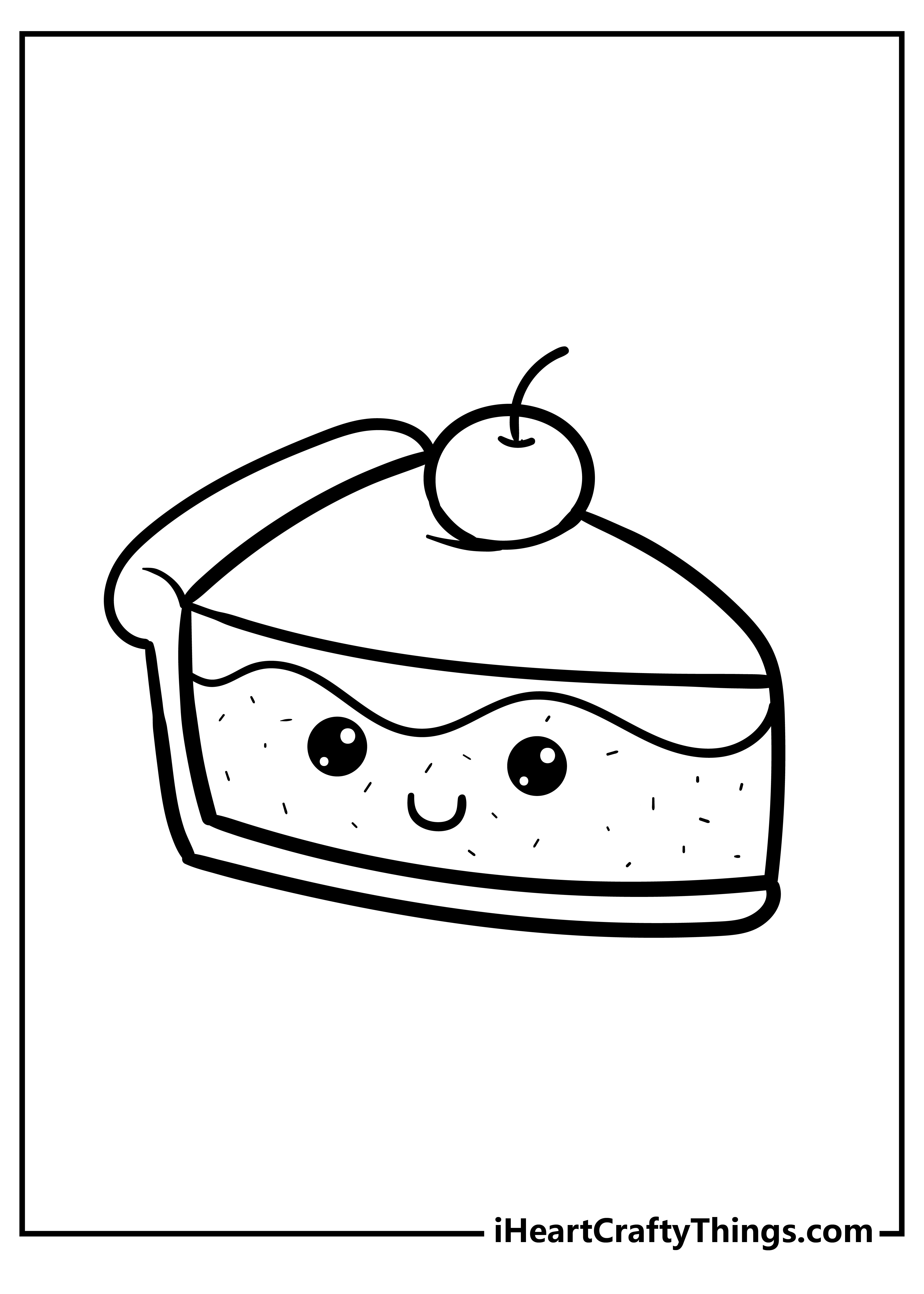 Cute food coloring pages free printables