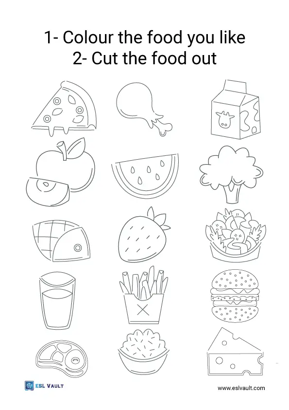 Printable paper food craft