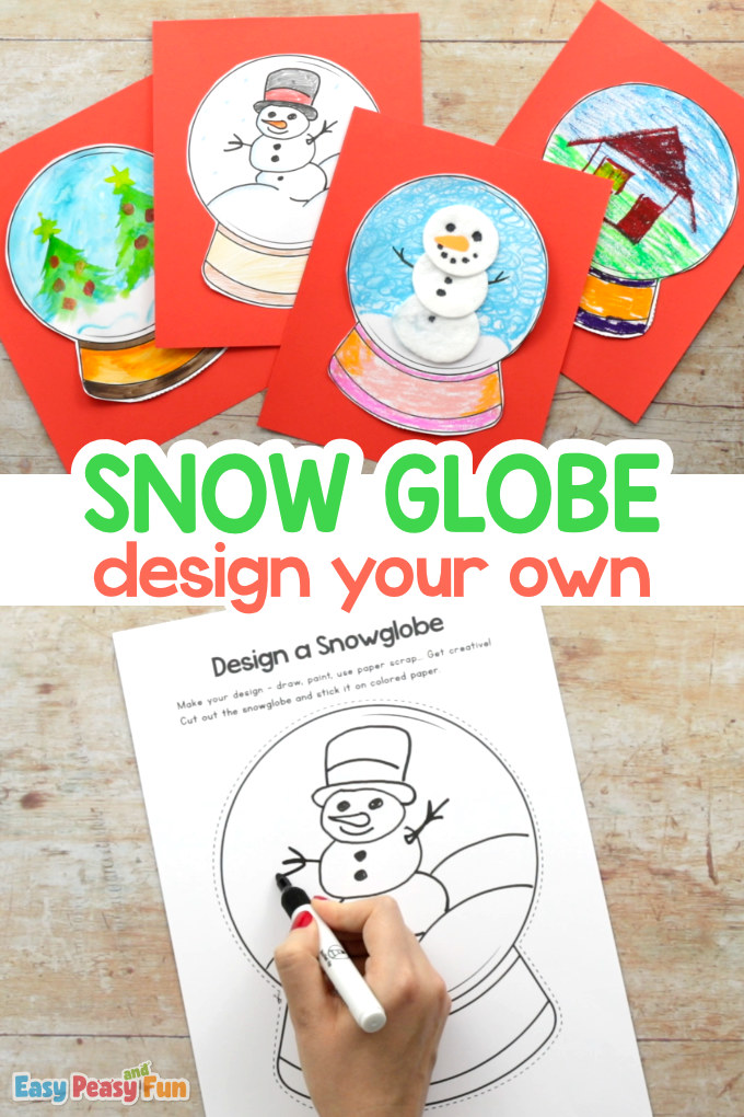 Design a snow globe template