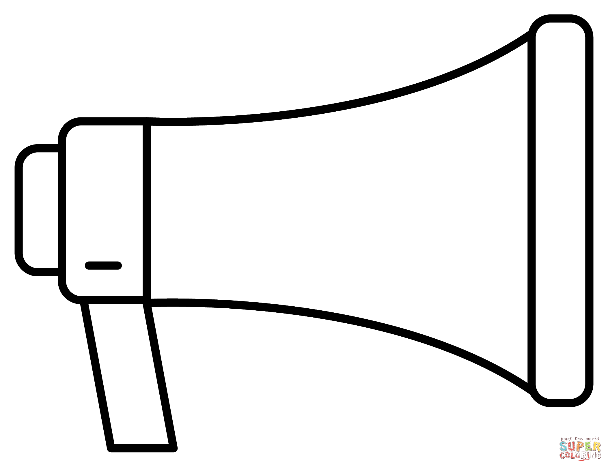 Megaphone emoji coloring page free printable coloring pages