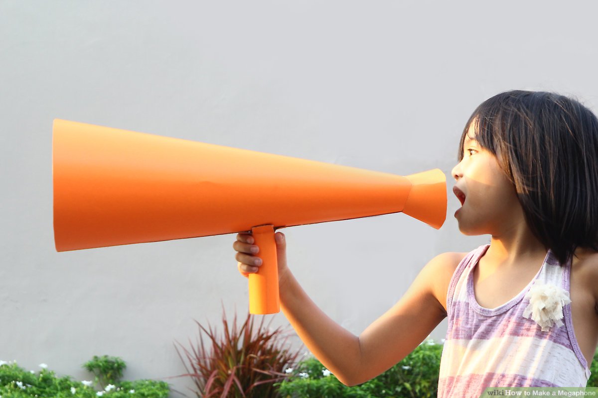 How to make a megaphone steps with pictures