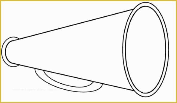 Free printable par megaphone template