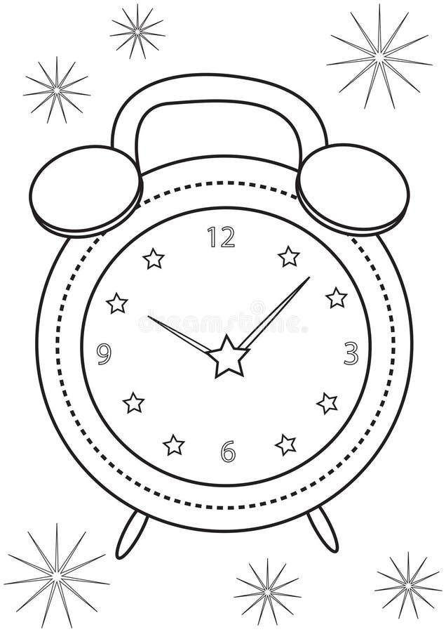 Clock coloring stock illustrations â clock coloring stock illustrations vectors clipart