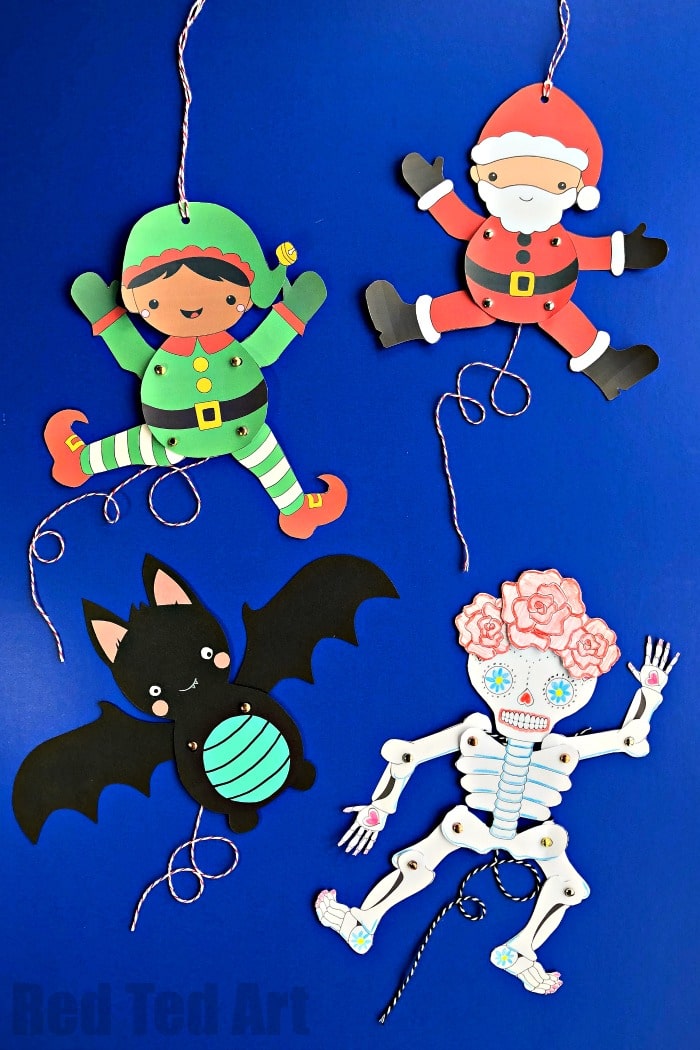 Diy paper puppets with templates