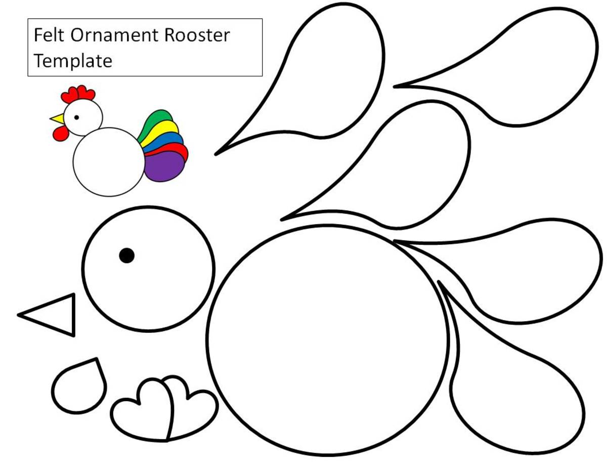 Printable rooster crafts for kids