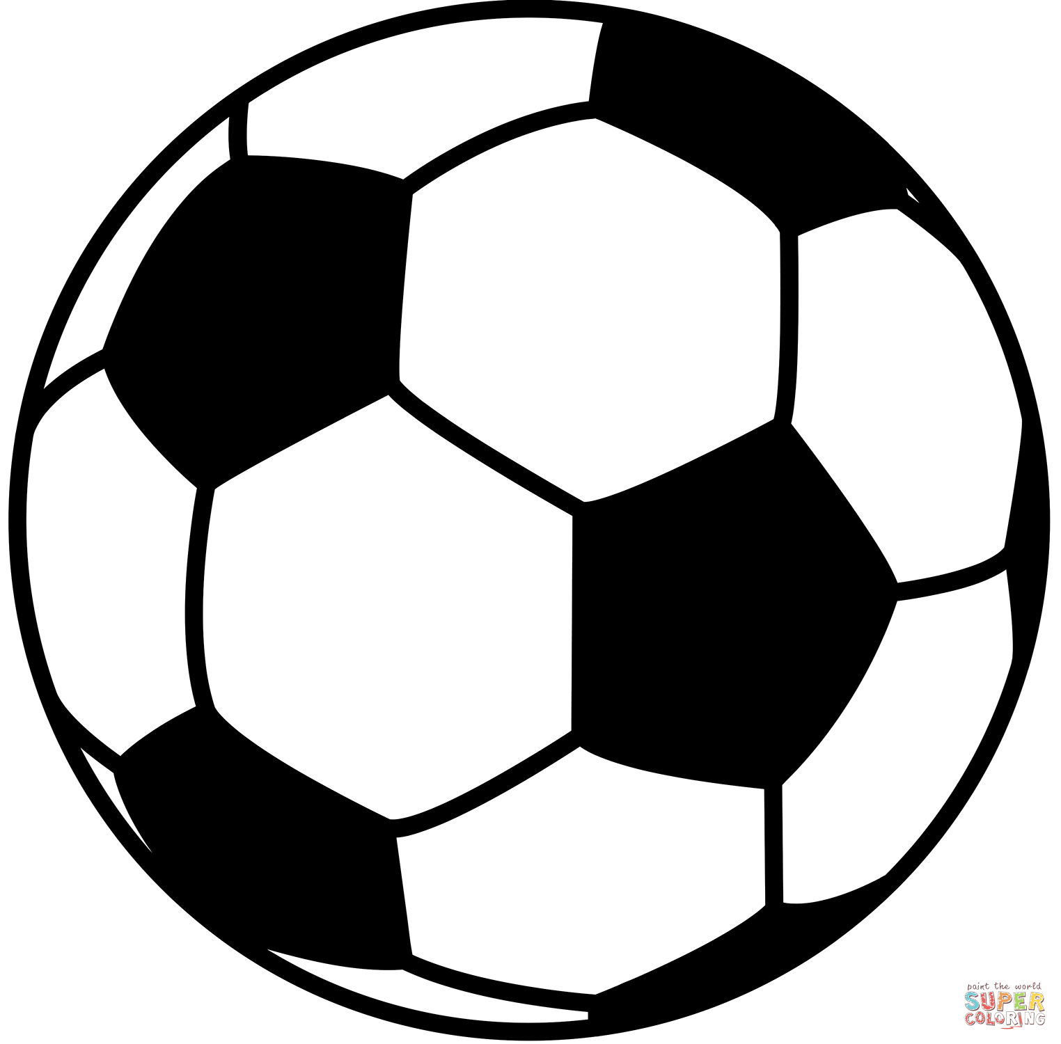 Soccer ball coloring page free printable coloring pages