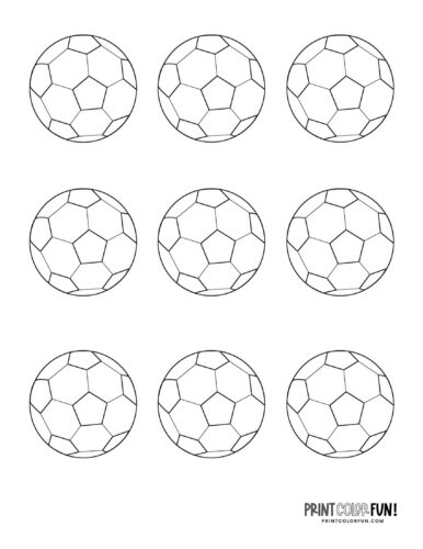 Soccer ball coloring pages clipart at