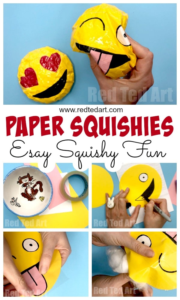 How to make an emoji paper squishy easy