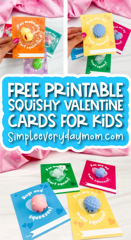 Squishy valentine printable cards for kids freebie