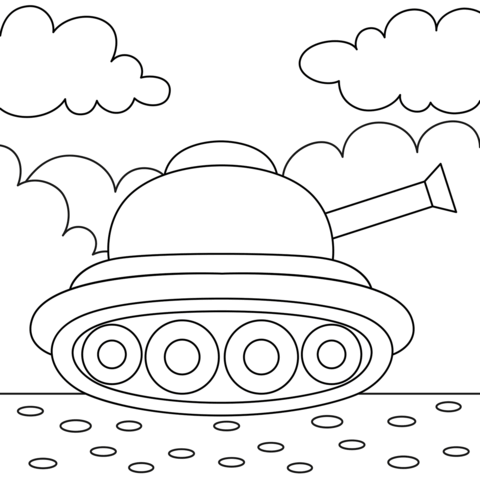 Cartoon tank coloring page free printable coloring pages