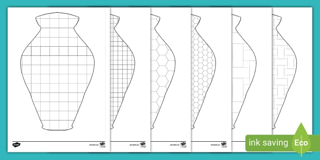 Greek vase mosaic louring pages teacher made