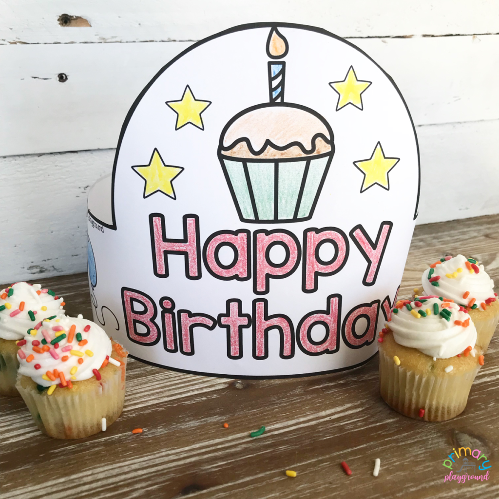 Free printable birthday hat