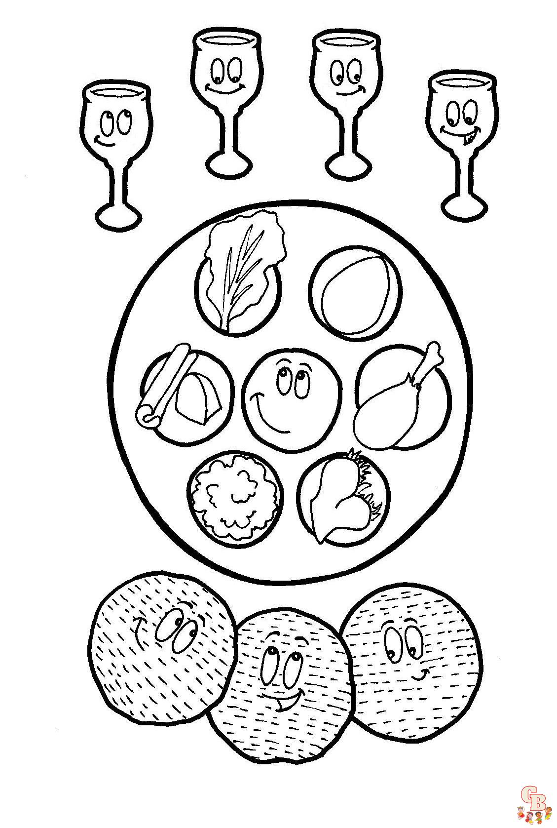 Free printable pesach coloring pages for kids