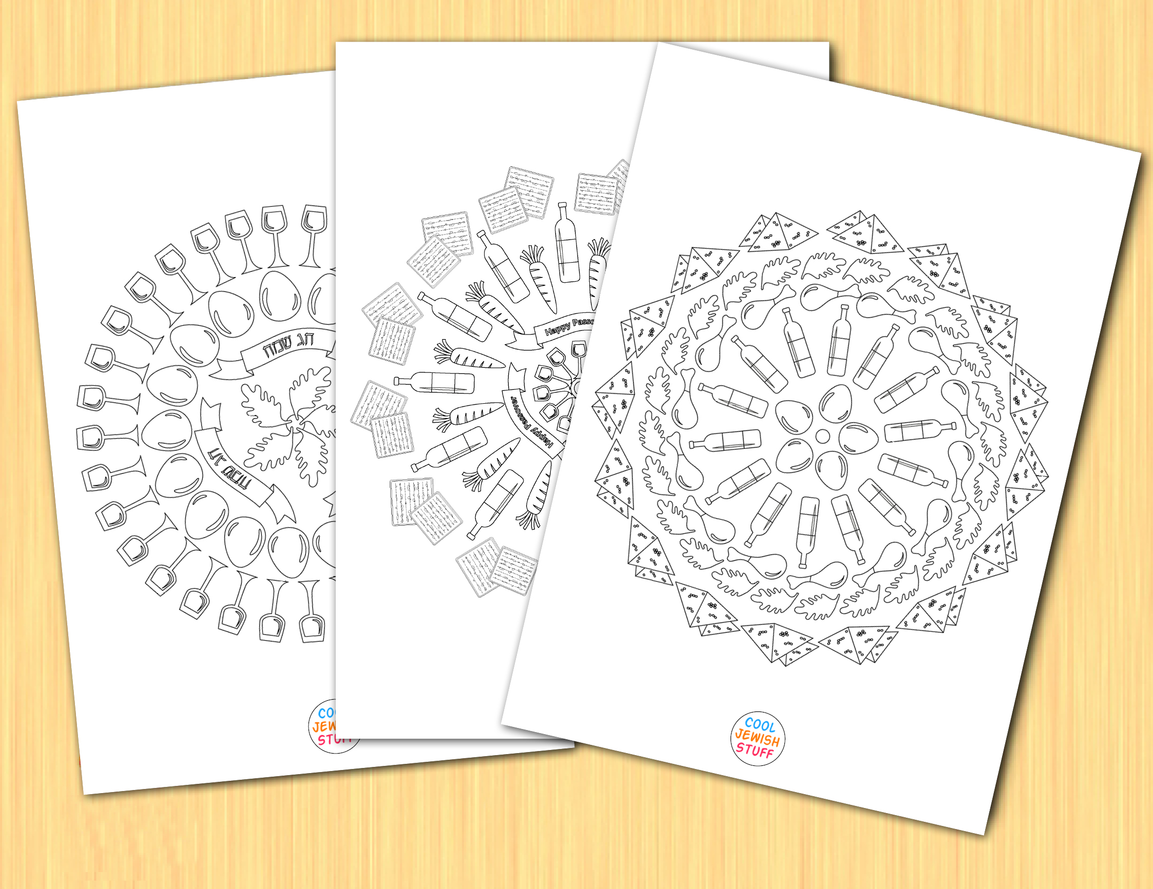 Passover coloring sheets printable pages cool jewish stuff