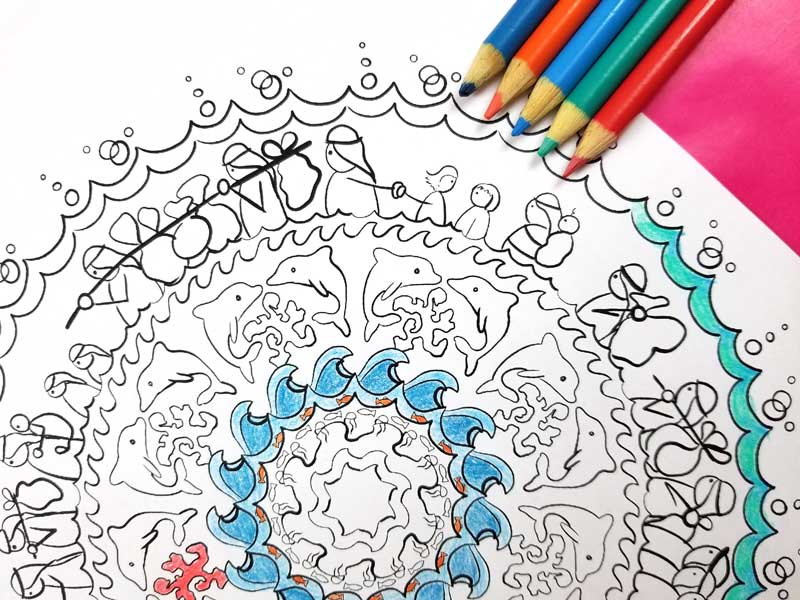 Passover coloring page for adults