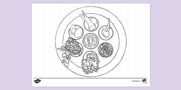 Printable passover colouring page colouring sheets