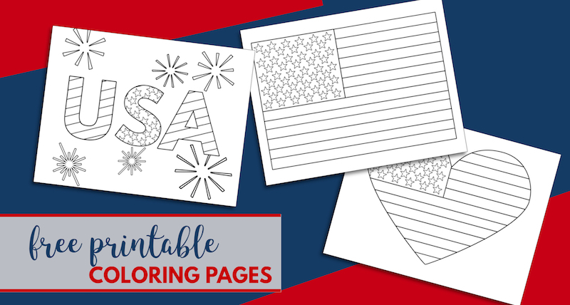 Free printable th of july coloring pages