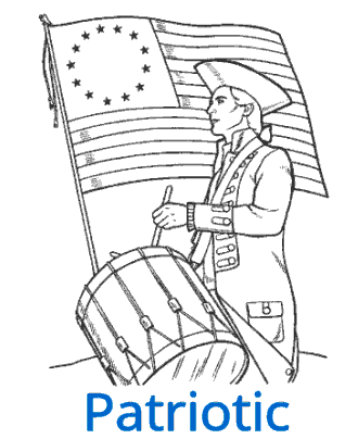 Patriotic coloring pages