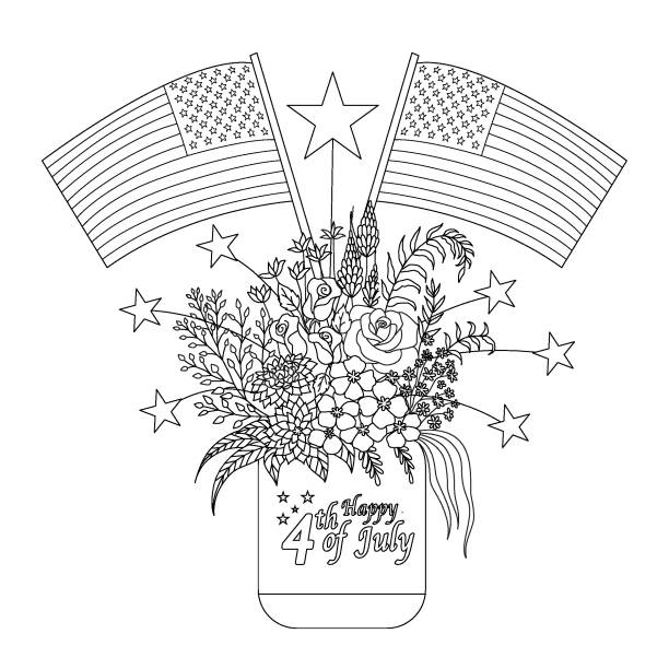 Patriotic coloring page stock photos pictures royalty