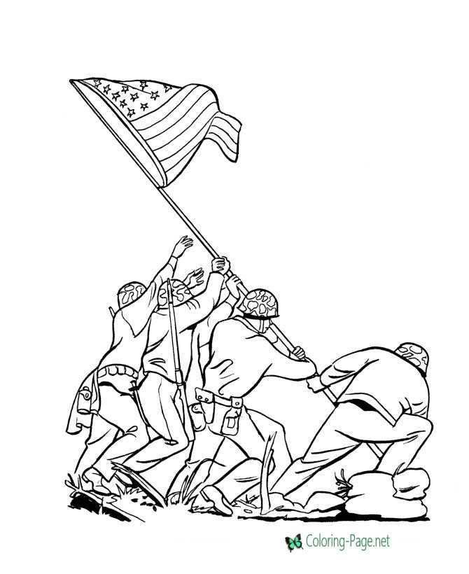 Patriotic coloring pages