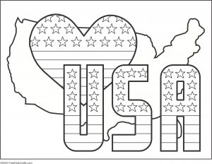 Printable patriotic coloring pages