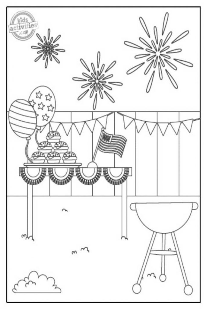 Printable patriotic th of july coloring pages for kids kids activities blog