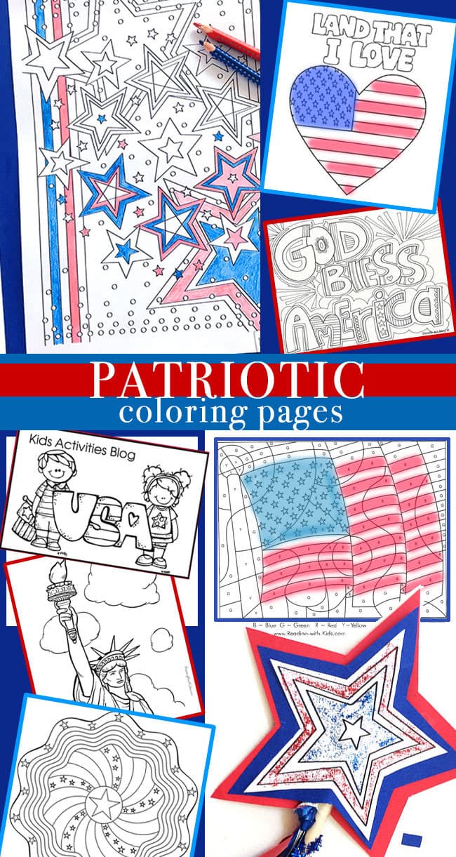 Patriotic coloring pages