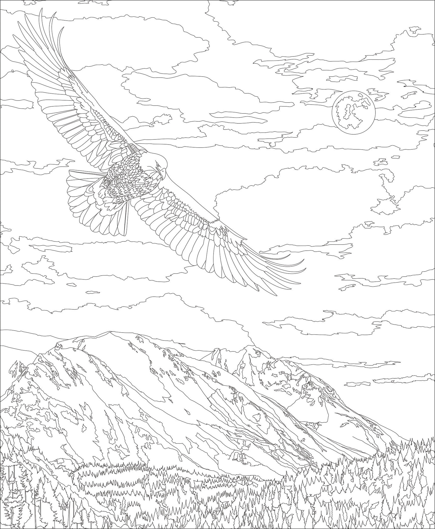 Patriotic printable coloring pages