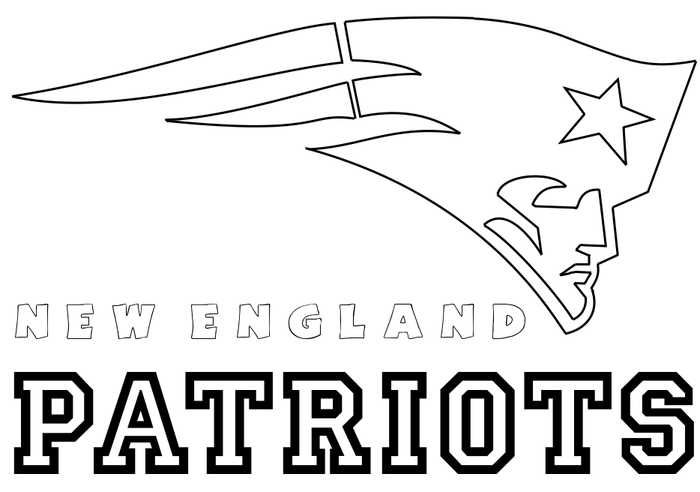 New england patriots coloring pages printable pdf