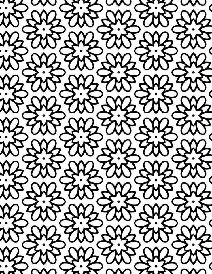 Pretty coloring sheet for adults â flower medallion pattern pattern coloring pages abstract coloring pages coloring pages
