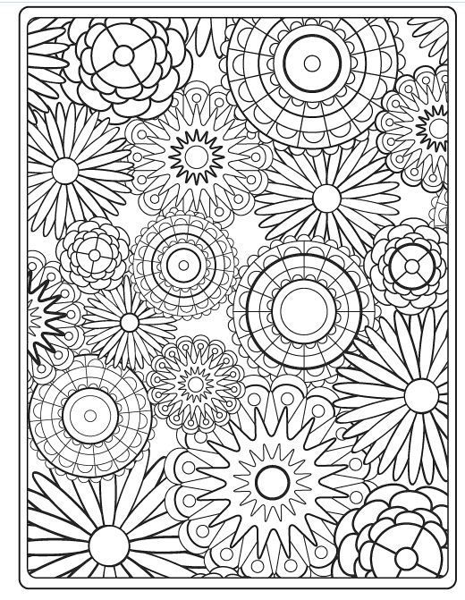 Flower coloring pages for adults pattern coloring pages flower coloring pages mandala coloring pages