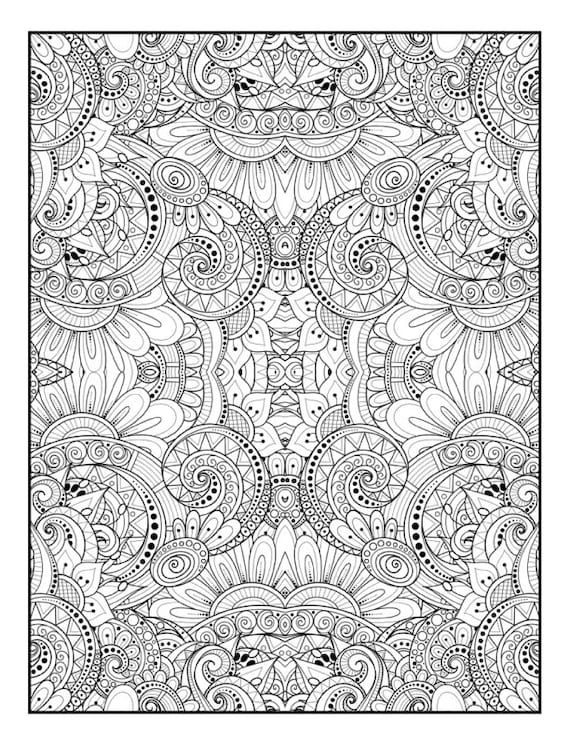 Stunning patterns adult coloring book stress relieving mandala style patterns mandala coloring pages