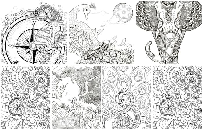 Free printable adult coloring pages