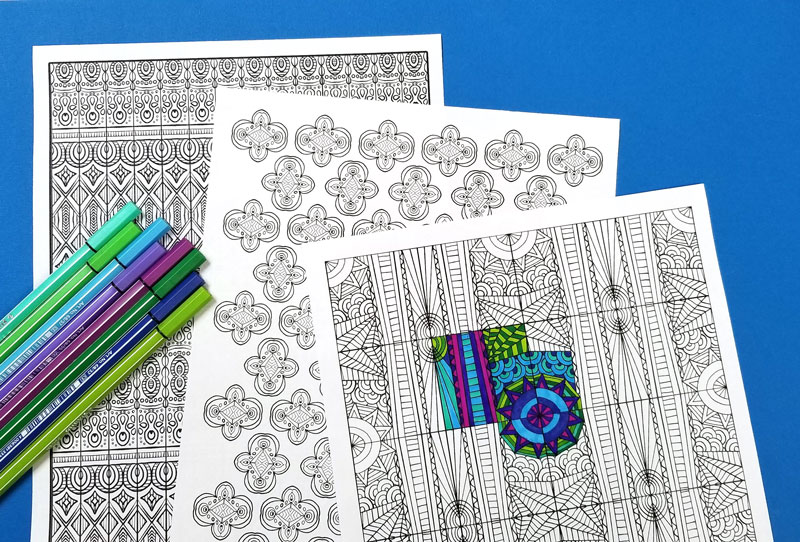 Free printable pattern coloring pages for adults moms and crafters