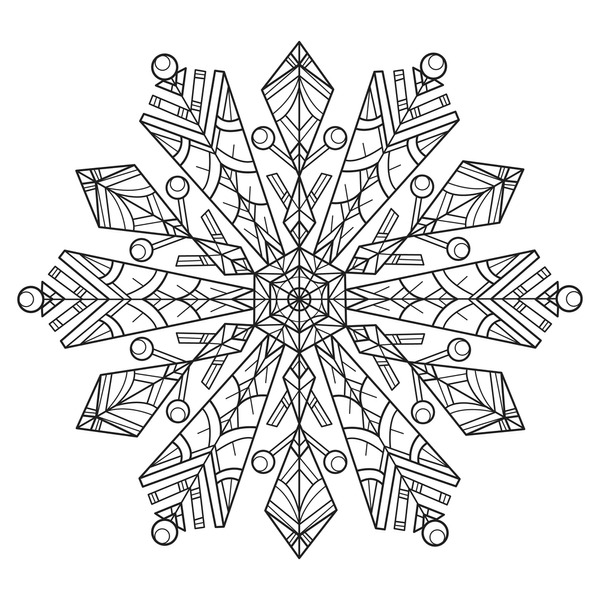 Adult coloring pages snowflake mandala images stock photos d objects vectors