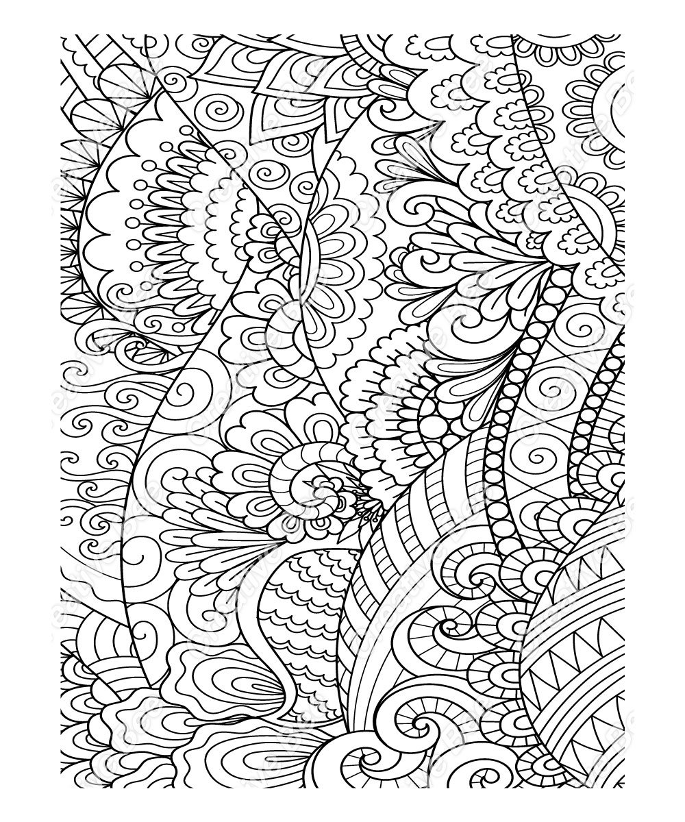 Patterns adult coloring book