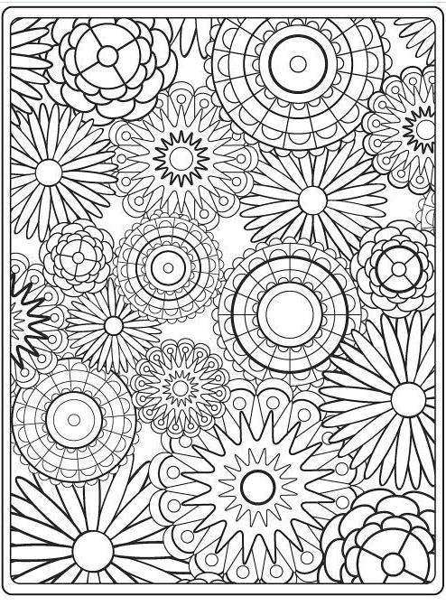 Pattern coloring pages