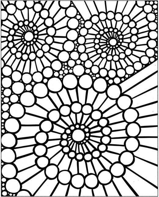 Pattern coloring pages