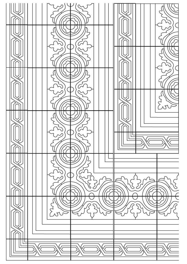 Tel aviv floor tiles patterns coloring pages