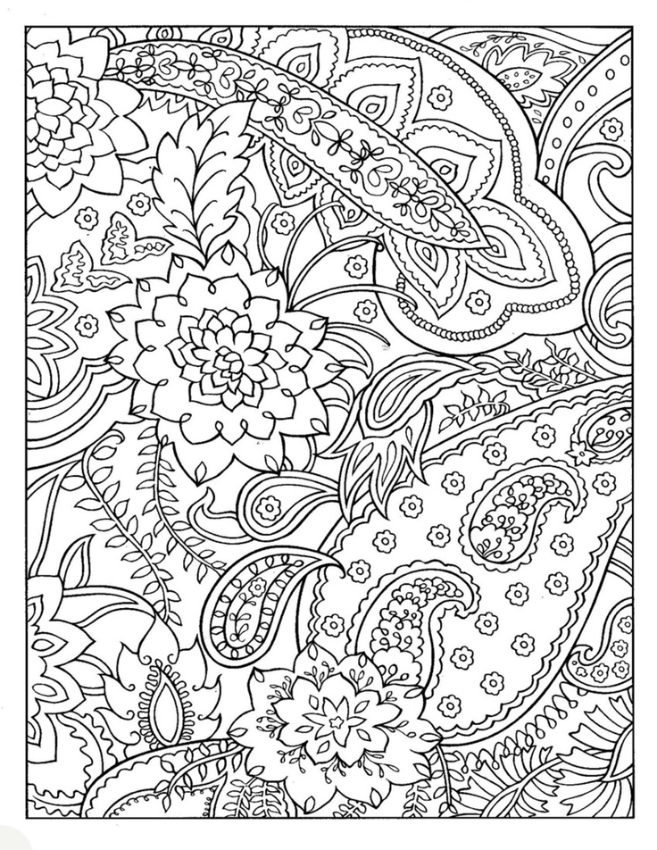 Pattern coloring pages