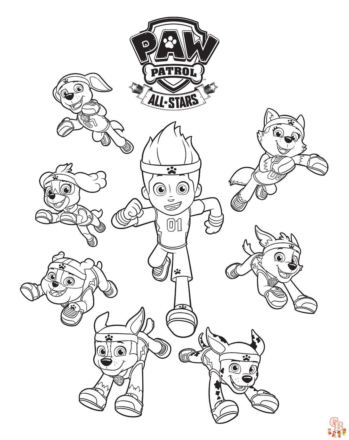 Paw patrol coloring pages