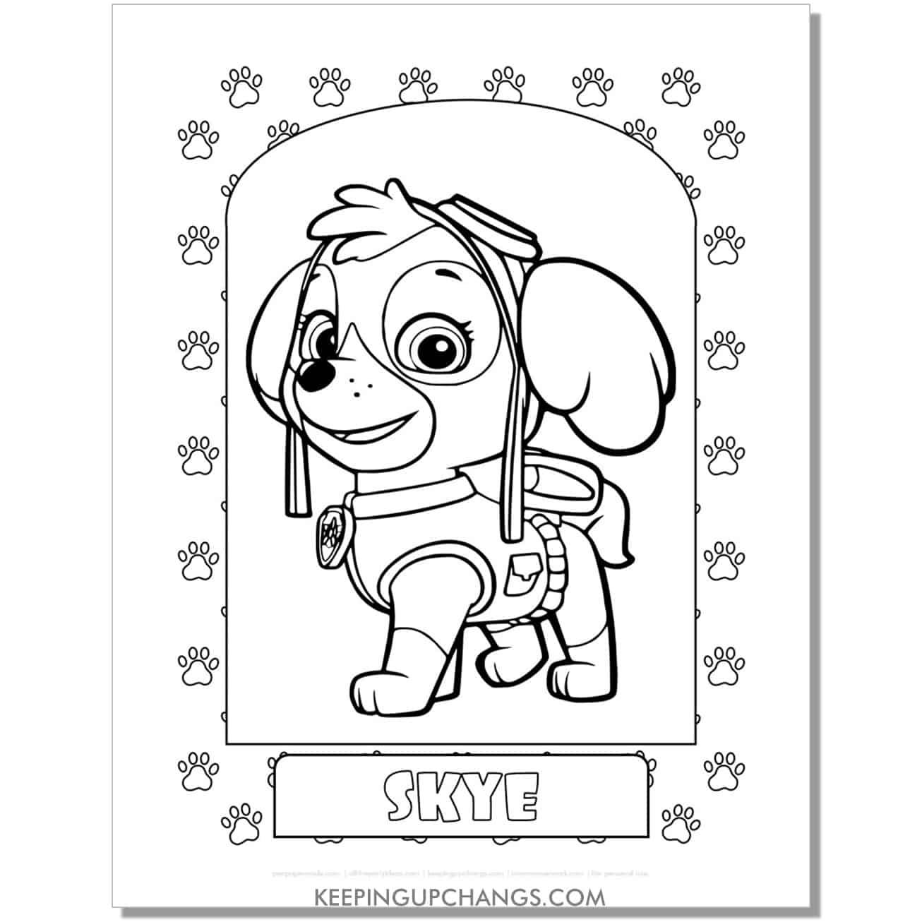 Free paw patrol coloring pages sheets popular printables