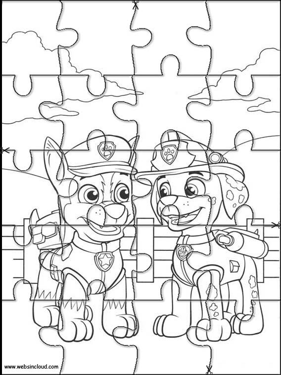 Printable jigsaw puzzles to cut out for kids paw patrol paw patrol coloring coloring bookmarks paw patrol birthday